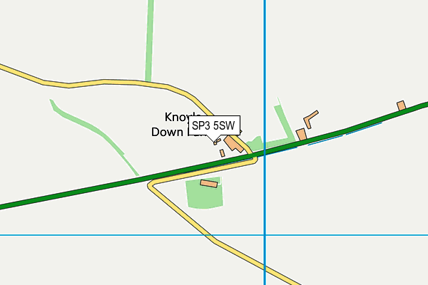 SP3 5SW map - OS VectorMap District (Ordnance Survey)