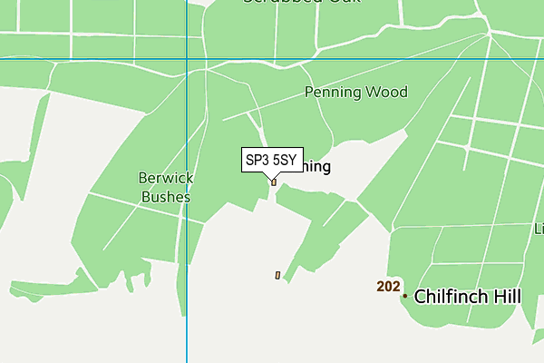 SP3 5SY map - OS VectorMap District (Ordnance Survey)