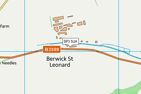 SP3 5UA map - OS VectorMap District (Ordnance Survey)