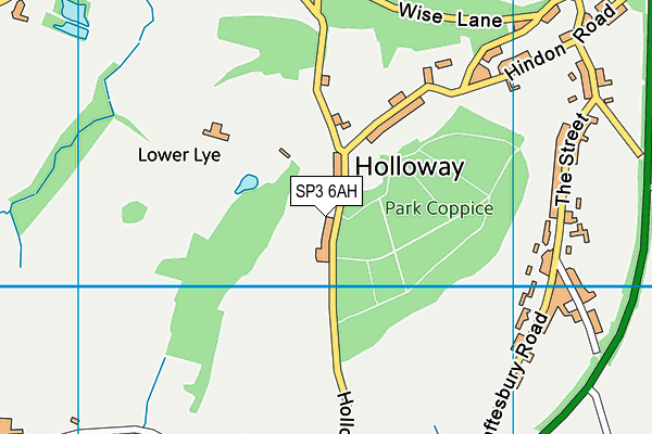 SP3 6AH map - OS VectorMap District (Ordnance Survey)