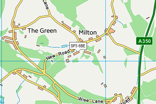 SP3 6BE map - OS VectorMap District (Ordnance Survey)