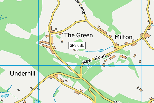 SP3 6BL map - OS VectorMap District (Ordnance Survey)