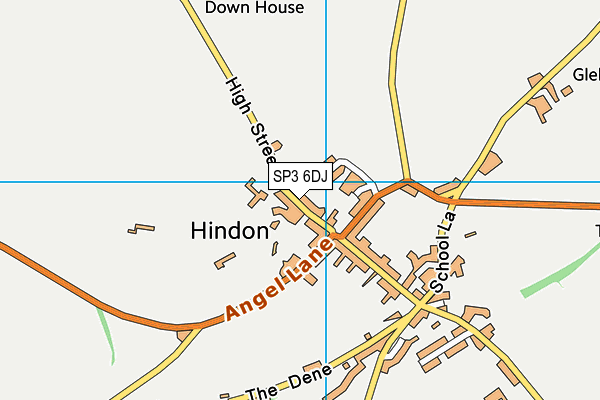 SP3 6DJ map - OS VectorMap District (Ordnance Survey)