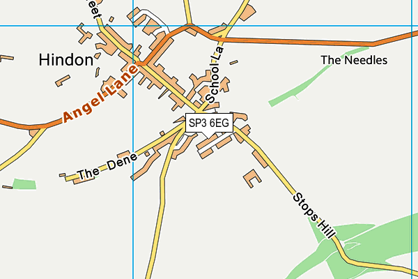 SP3 6EG map - OS VectorMap District (Ordnance Survey)