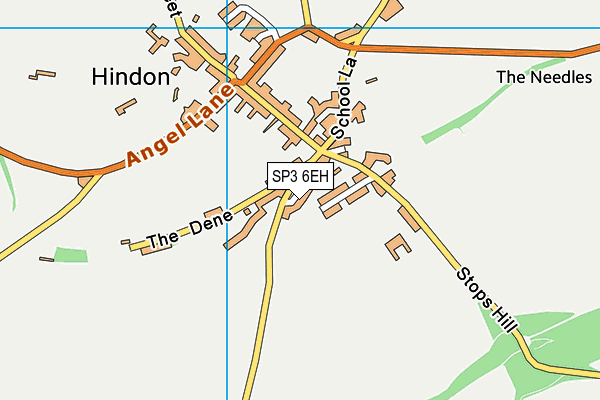 SP3 6EH map - OS VectorMap District (Ordnance Survey)