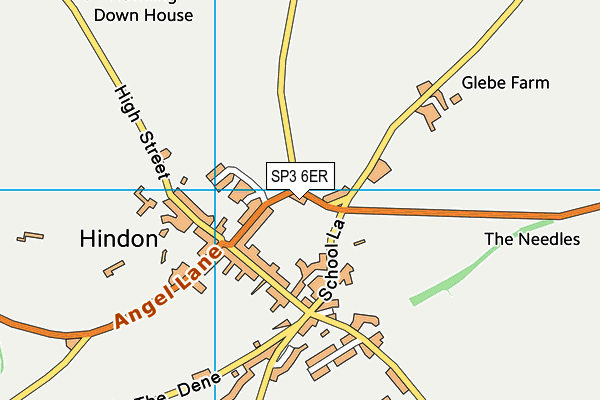 SP3 6ER map - OS VectorMap District (Ordnance Survey)
