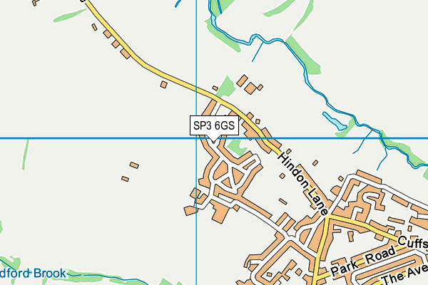 SP3 6GS map - OS VectorMap District (Ordnance Survey)
