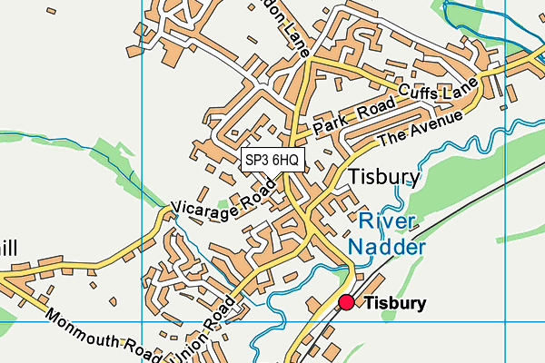 SP3 6HQ map - OS VectorMap District (Ordnance Survey)