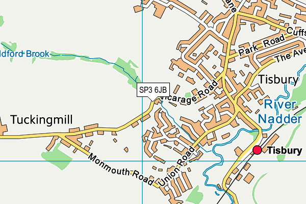 SP3 6JB map - OS VectorMap District (Ordnance Survey)