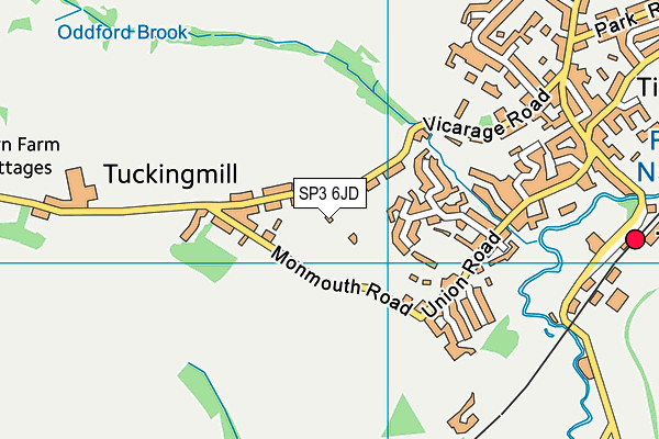 SP3 6JD map - OS VectorMap District (Ordnance Survey)