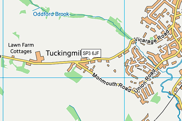 SP3 6JF map - OS VectorMap District (Ordnance Survey)