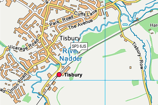 SP3 6JS map - OS VectorMap District (Ordnance Survey)