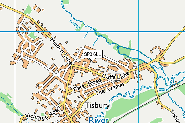 SP3 6LL map - OS VectorMap District (Ordnance Survey)