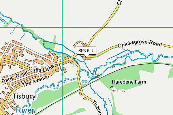 SP3 6LU map - OS VectorMap District (Ordnance Survey)