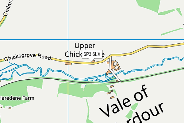 SP3 6LX map - OS VectorMap District (Ordnance Survey)