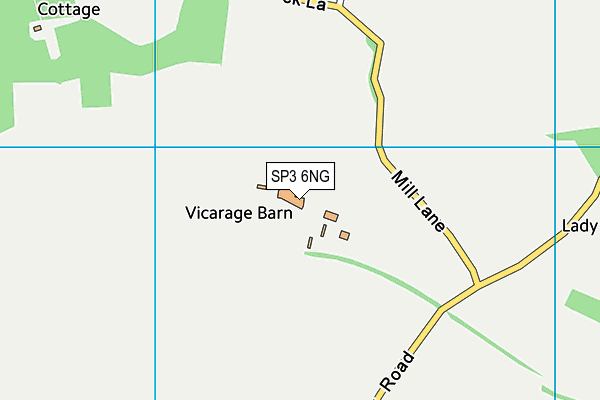 SP3 6NG map - OS VectorMap District (Ordnance Survey)