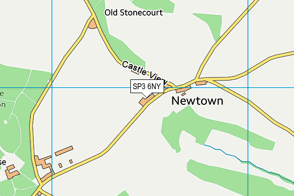 SP3 6NY map - OS VectorMap District (Ordnance Survey)