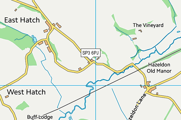 SP3 6PJ map - OS VectorMap District (Ordnance Survey)