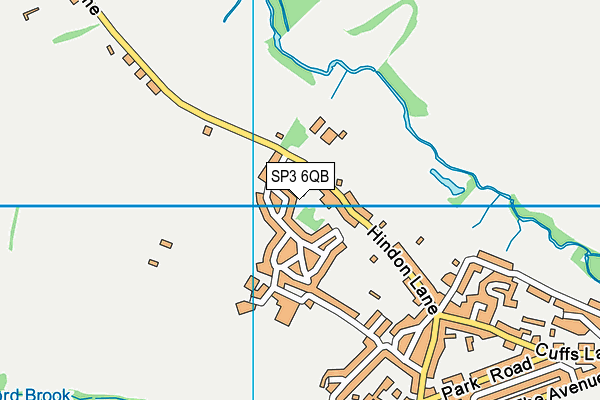 SP3 6QB map - OS VectorMap District (Ordnance Survey)