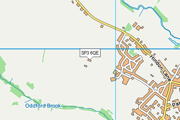 SP3 6QE map - OS VectorMap District (Ordnance Survey)