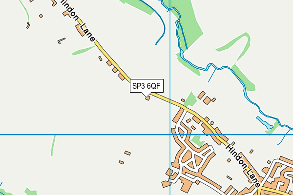 SP3 6QF map - OS VectorMap District (Ordnance Survey)