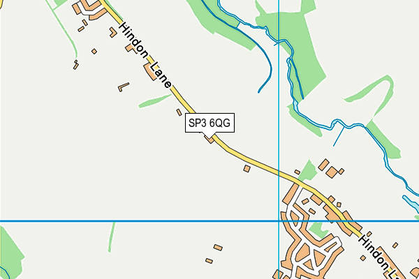 SP3 6QG map - OS VectorMap District (Ordnance Survey)