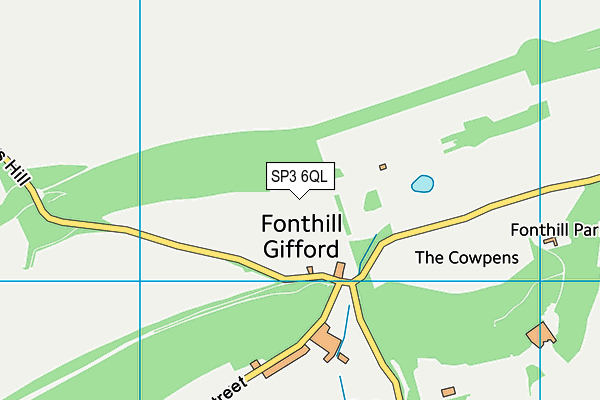 SP3 6QL map - OS VectorMap District (Ordnance Survey)