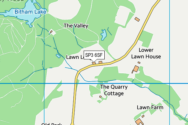 SP3 6SF map - OS VectorMap District (Ordnance Survey)