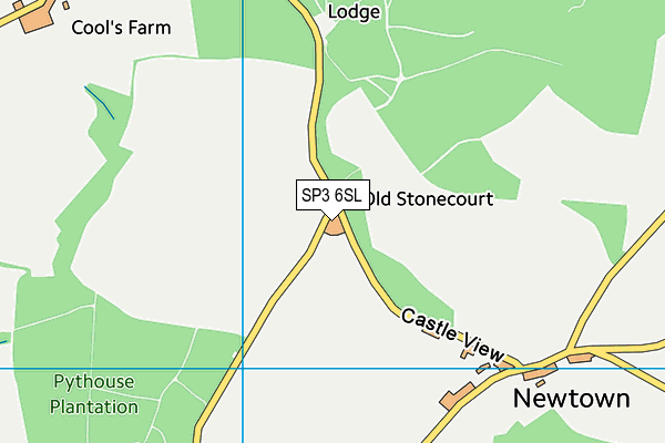 SP3 6SL map - OS VectorMap District (Ordnance Survey)