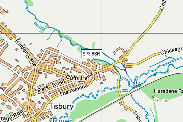 SP3 6SR map - OS VectorMap District (Ordnance Survey)