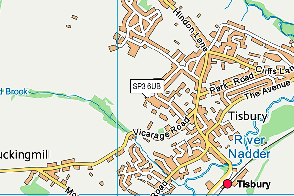 SP3 6UB map - OS VectorMap District (Ordnance Survey)