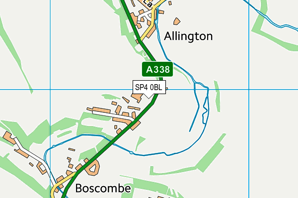 SP4 0BL map - OS VectorMap District (Ordnance Survey)