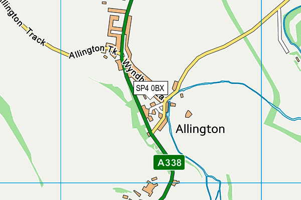 SP4 0BX map - OS VectorMap District (Ordnance Survey)