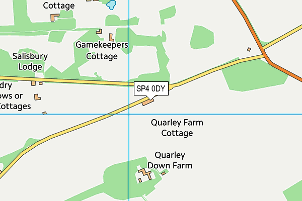 SP4 0DY map - OS VectorMap District (Ordnance Survey)