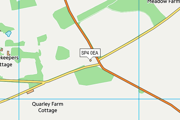 SP4 0EA map - OS VectorMap District (Ordnance Survey)