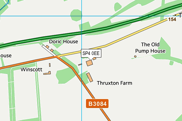 SP4 0EE map - OS VectorMap District (Ordnance Survey)