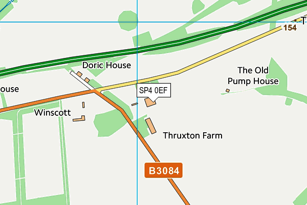 SP4 0EF map - OS VectorMap District (Ordnance Survey)