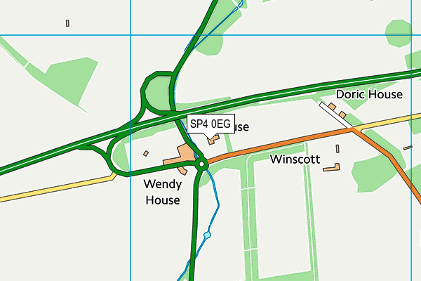 SP4 0EG map - OS VectorMap District (Ordnance Survey)