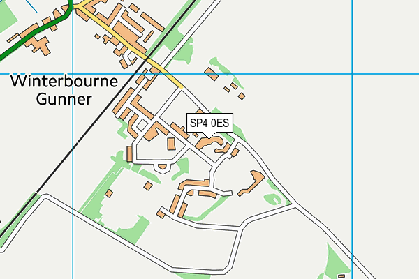 SP4 0ES map - OS VectorMap District (Ordnance Survey)