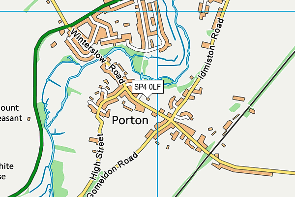 SP4 0LF map - OS VectorMap District (Ordnance Survey)