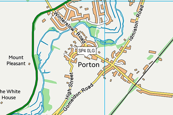 SP4 0LG map - OS VectorMap District (Ordnance Survey)