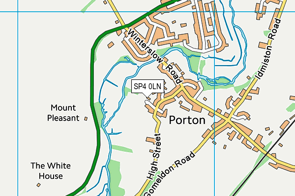 SP4 0LN map - OS VectorMap District (Ordnance Survey)