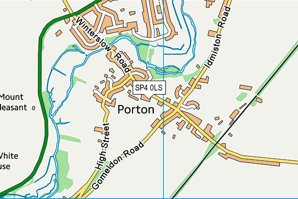 SP4 0LS map - OS VectorMap District (Ordnance Survey)