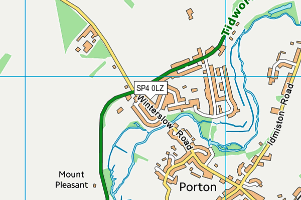 SP4 0LZ map - OS VectorMap District (Ordnance Survey)