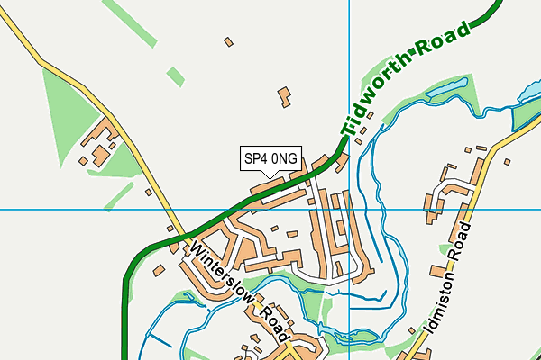 SP4 0NG map - OS VectorMap District (Ordnance Survey)