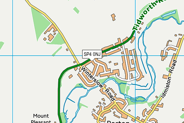 SP4 0NJ map - OS VectorMap District (Ordnance Survey)