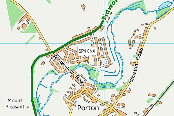 SP4 0NX map - OS VectorMap District (Ordnance Survey)