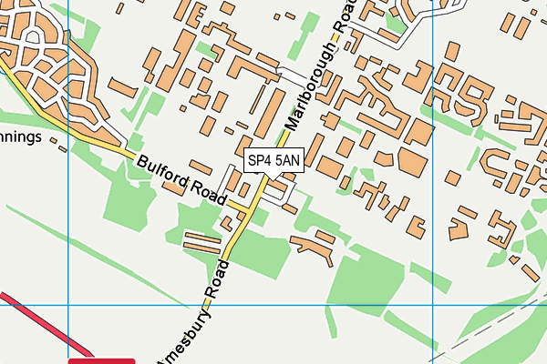 SP4 5AN map - OS VectorMap District (Ordnance Survey)
