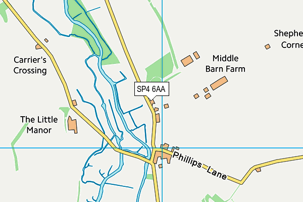 SP4 6AA map - OS VectorMap District (Ordnance Survey)