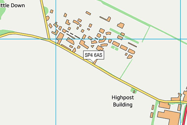 SP4 6AS map - OS VectorMap District (Ordnance Survey)